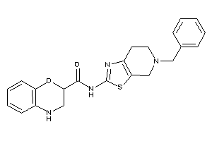 N-(5-benzyl-6,7-dihydro-4H-thiazolo[5,4-c]pyridin-2-yl)-3,4-dihydro-2H-1,4-benzoxazine-2-carboxamide