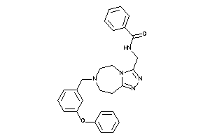Image of N-[[7-(3-phenoxybenzyl)-5,6,8,9-tetrahydro-[1,2,4]triazolo[3,4-g][1,4]diazepin-3-yl]methyl]benzamide