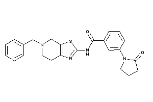 N-(5-benzyl-6,7-dihydro-4H-thiazolo[5,4-c]pyridin-2-yl)-3-(2-ketopyrrolidino)benzamide