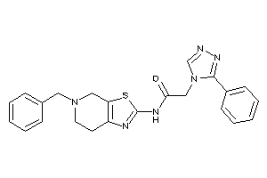 N-(5-benzyl-6,7-dihydro-4H-thiazolo[5,4-c]pyridin-2-yl)-2-(3-phenyl-1,2,4-triazol-4-yl)acetamide