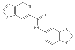 Image of N-(1,3-benzodioxol-5-yl)-4H-thieno[3,2-c]thiopyran-6-carboxamide