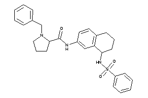 N-[4-(benzenesulfonamido)tetralin-6-yl]-1-benzyl-pyrrolidine-2-carboxamide