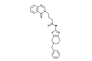 N-(5-benzyl-6,7-dihydro-4H-thiazolo[5,4-c]pyridin-2-yl)-4-(4-ketoquinazolin-3-yl)butyramide