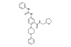 5-(phenylcarbamoylamino)-2-(4-phenylpiperazino)-N-(tetrahydrofurfuryl)benzamide