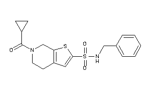 N-benzyl-6-(cyclopropanecarbonyl)-5,7-dihydro-4H-thieno[2,3-c]pyridine-2-sulfonamide