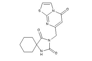 3-[(5-ketothiazolo[3,2-a]pyrimidin-7-yl)methyl]-1,3-diazaspiro[4.5]decane-2,4-quinone