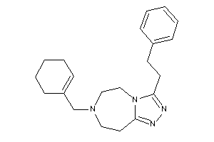 7-(cyclohexen-1-ylmethyl)-3-phenethyl-5,6,8,9-tetrahydro-[1,2,4]triazolo[3,4-g][1,4]diazepine