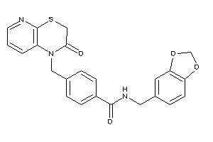 Image of 4-[(2-ketopyrido[2,3-b][1,4]thiazin-1-yl)methyl]-N-piperonyl-benzamide