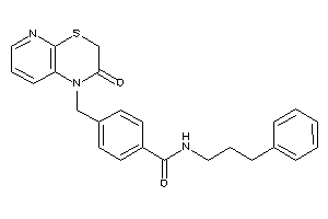 4-[(2-ketopyrido[2,3-b][1,4]thiazin-1-yl)methyl]-N-(3-phenylpropyl)benzamide