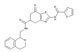 Image of 2-(2-furoylamino)-N-(isochroman-1-ylmethyl)-7-keto-5,6-dihydro-4H-1,3-benzothiazole-5-carboxamide