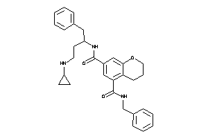 N-benzyl-N'-[1-benzyl-3-(cyclopropylamino)propyl]chroman-5,7-dicarboxamide