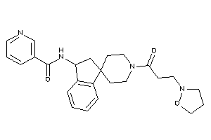 Image of N-[1'-(3-isoxazolidin-2-ylpropanoyl)spiro[indane-3,4'-piperidine]-1-yl]nicotinamide