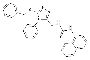 1-[[5-(benzylthio)-4-phenyl-1,2,4-triazol-3-yl]methyl]-3-(1-naphthyl)urea