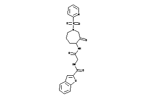 Image of N-[2-keto-2-[[3-keto-1-(2-pyridylsulfonyl)azepan-4-yl]amino]ethyl]coumarilamide