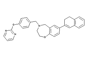 Image of 7-(3,4-dihydronaphthalen-2-yl)-4-[4-(2-pyrimidyloxy)benzyl]-3,5-dihydro-2H-1,4-benzoxazepine