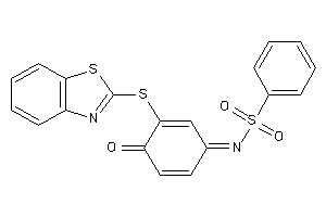N-[3-(1,3-benzothiazol-2-ylthio)-4-keto-cyclohexa-2,5-dien-1-ylidene]benzenesulfonamide