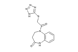 1-[2-(1H-tetrazol-5-ylthio)acetyl]-3,5-dihydro-2H-1,5-benzodiazepin-4-one