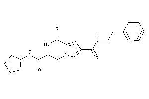 Image of N'-cyclopentyl-4-keto-N-phenethyl-6,7-dihydro-5H-pyrazolo[1,5-a]pyrazine-2,6-dicarboxamide