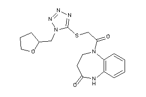 1-[2-[[1-(tetrahydrofurfuryl)tetrazol-5-yl]thio]acetyl]-3,5-dihydro-2H-1,5-benzodiazepin-4-one