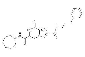N'-cycloheptyl-4-keto-N-(3-phenylpropyl)-6,7-dihydro-5H-pyrazolo[1,5-a]pyrazine-2,6-dicarboxamide