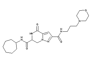 Image of N'-cycloheptyl-4-keto-N-(3-morpholinopropyl)-6,7-dihydro-5H-pyrazolo[1,5-a]pyrazine-2,6-dicarboxamide