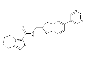 Image of N-[[5-(5-pyrimidyl)coumaran-2-yl]methyl]-4,5,6,7-tetrahydroisobenzothiophene-1-carboxamide