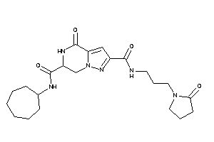 N'-cycloheptyl-4-keto-N-[3-(2-ketopyrrolidino)propyl]-6,7-dihydro-5H-pyrazolo[1,5-a]pyrazine-2,6-dicarboxamide