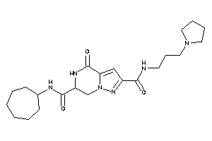 N'-cycloheptyl-4-keto-N-(3-pyrrolidinopropyl)-6,7-dihydro-5H-pyrazolo[1,5-a]pyrazine-2,6-dicarboxamide