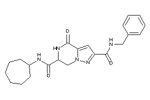 N-benzyl-N'-cycloheptyl-4-keto-6,7-dihydro-5H-pyrazolo[1,5-a]pyrazine-2,6-dicarboxamide