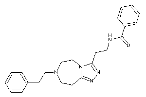 Image of N-[2-(7-phenethyl-5,6,8,9-tetrahydro-[1,2,4]triazolo[3,4-g][1,4]diazepin-3-yl)ethyl]benzamide