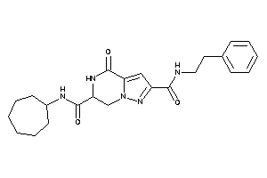 N'-cycloheptyl-4-keto-N-phenethyl-6,7-dihydro-5H-pyrazolo[1,5-a]pyrazine-2,6-dicarboxamide