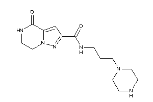 4-keto-N-(3-piperazinopropyl)-6,7-dihydro-5H-pyrazolo[1,5-a]pyrazine-2-carboxamide