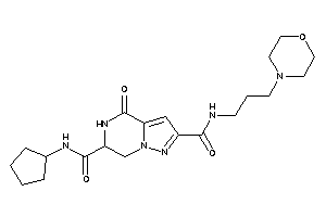 Image of N'-cyclopentyl-4-keto-N-(3-morpholinopropyl)-6,7-dihydro-5H-pyrazolo[1,5-a]pyrazine-2,6-dicarboxamide