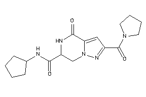 N-cyclopentyl-4-keto-2-(pyrrolidine-1-carbonyl)-6,7-dihydro-5H-pyrazolo[1,5-a]pyrazine-6-carboxamide