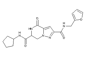 N'-cyclopentyl-N-(2-furfuryl)-4-keto-6,7-dihydro-5H-pyrazolo[1,5-a]pyrazine-2,6-dicarboxamide