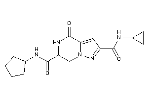 Image of N'-cyclopentyl-N-cyclopropyl-4-keto-6,7-dihydro-5H-pyrazolo[1,5-a]pyrazine-2,6-dicarboxamide