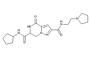 N'-cyclopentyl-4-keto-N-(2-pyrrolidinoethyl)-6,7-dihydro-5H-pyrazolo[1,5-a]pyrazine-2,6-dicarboxamide
