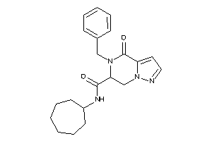 Image of 5-benzyl-N-cycloheptyl-4-keto-6,7-dihydropyrazolo[1,5-a]pyrazine-6-carboxamide