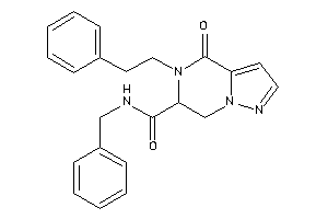 N-benzyl-4-keto-5-phenethyl-6,7-dihydropyrazolo[1,5-a]pyrazine-6-carboxamide