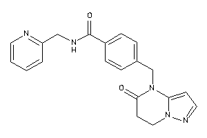 4-[(5-keto-6,7-dihydropyrazolo[1,5-a]pyrimidin-4-yl)methyl]-N-(2-pyridylmethyl)benzamide