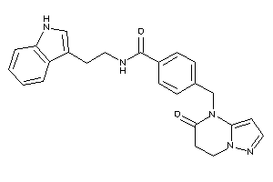 N-[2-(1H-indol-3-yl)ethyl]-4-[(5-keto-6,7-dihydropyrazolo[1,5-a]pyrimidin-4-yl)methyl]benzamide