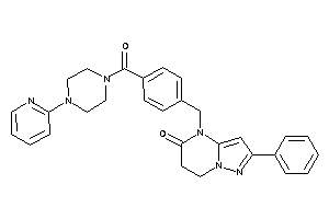 2-phenyl-4-[4-[4-(2-pyridyl)piperazine-1-carbonyl]benzyl]-6,7-dihydropyrazolo[1,5-a]pyrimidin-5-one