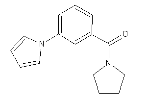 Image of Pyrrolidino-(3-pyrrol-1-ylphenyl)methanone