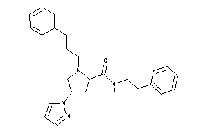 N-phenethyl-1-(3-phenylpropyl)-4-(triazol-1-yl)pyrrolidine-2-carboxamide
