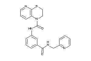 Image of N-[3-(2-pyridylmethylcarbamoyl)phenyl]-2,3-dihydropyrido[2,3-b][1,4]thiazine-1-carboxamide