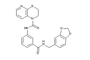 N-[3-(piperonylcarbamoyl)phenyl]-2,3-dihydropyrido[2,3-b][1,4]thiazine-1-carboxamide