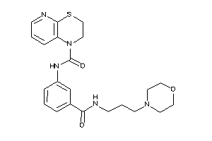 N-[3-(3-morpholinopropylcarbamoyl)phenyl]-2,3-dihydropyrido[2,3-b][1,4]thiazine-1-carboxamide
