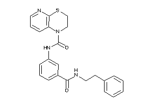 N-[3-(phenethylcarbamoyl)phenyl]-2,3-dihydropyrido[2,3-b][1,4]thiazine-1-carboxamide
