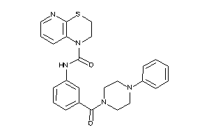 N-[3-(4-phenylpiperazine-1-carbonyl)phenyl]-2,3-dihydropyrido[2,3-b][1,4]thiazine-1-carboxamide