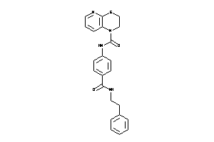 Image of N-[4-(phenethylcarbamoyl)phenyl]-2,3-dihydropyrido[2,3-b][1,4]thiazine-1-carboxamide